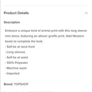 Topshop Dresses - NWT Topshop Dress Topshop Dresses - NWT Topshop Dress